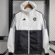 24/25 Flamengo White & Black  Hooded Windbreaker