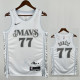 24/25 Dallas Mavericks DONCIC # 77 White City Edition  Top Quality Hot Pressing Retro NBA Jersey