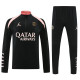 24/25  PSG Jordan Black Player version Half Pull Tracksuit  (半拉链)
