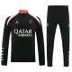 24/25  PSG Jordan Black Player version Half Pull Tracksuit  (半拉链)