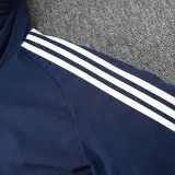 24/25 G229 Royal Blue Hooded Cotton Coat