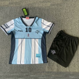 2001MARADONA 10# Argentina Home Kids Retro Soccer Jersey
