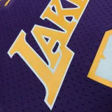 2000 LAKERS O‘NEAL #34 Purple Retro Top Quality Hot Pressing NBA Jersey(V领)