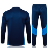 25/26 Flamengo Royal Blue Half Pull Tracksuit  (半拉链)