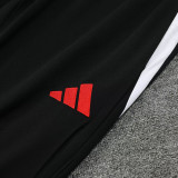 24/25 Man Utd Black Player version Half Pull Tracksuit  (球员版、半拉链)