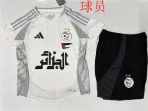25/26  Algeria White Kids Player Version Soccer Jersey A25