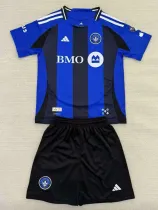 25/26 CF Montréal  Home Kids Soccer Jersey(带章）