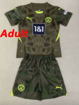 24/25  Dortmund Dark Green Goalkeeper Suit Fans  Soccer Jersey（成人）