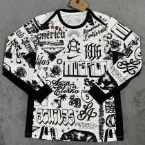 25/26 Club America White Jigsaw puzzle Long Sleeve Training Shirts