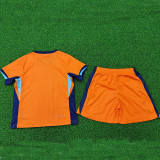 24/25 Netherlands Home  Kids Player Version Soccer Jersey(童装球员）