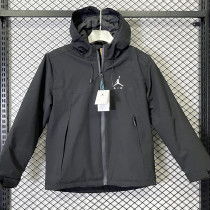 24/25 A800 JOR Black Thickened Assault  Hooded Windbreaker (加厚冲锋衣）