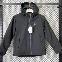 24/25 A800 JOR Black Thickened Assault  Hooded Windbreaker (加厚冲锋衣）