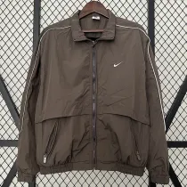 2024 New NK Brown Windbreaker（褐色、白边线）
