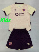 24/25 Heart of Midlothian Away  Kids Soccer Jersey(儿童套装）