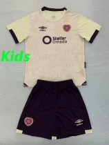 24/25 Heart of Midlothian Away  Kids Soccer Jersey(儿童套装）