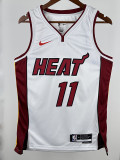22/23 HEAT JAQUEZ JR. #11 White Top Quality Hot Pressing NBA Jersey (V领）