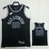 22/23 SA Spurs GINOBILI #20 Black Top Quality Hot Pressing NBA Jersey (Retro Logo)