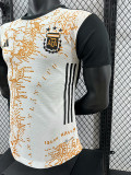 24/25 Argentina White and Black Special Edition  Player Version Soccer Jersey