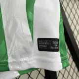 24/25 Real Betis Home Fans Soccer Jersey(胸前FREVER GREEN广告)