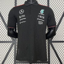 2024 F1 Mercedes Black Polo Racing Suit(有领)