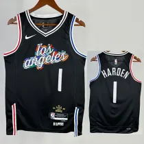 22/23 CLIPPERS HAROEN #1 Black City Edition Top Quality Hot Pressing NBA Jersey