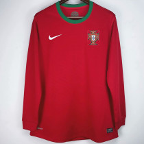 2012 Portugal Home Long Sleeve Retro Soccer Jersey(长袖)