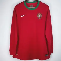 2012 Portugal Home Long Sleeve Retro Soccer Jersey(长袖)