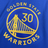 22/23 WARRIORS CURRY #30 Blue Top Quality Hot Pressing NBA Jersey (V领)