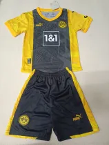 24/25 Dortmund Black and Yellow Special Edition Kids Soccer Jersey