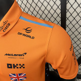 2024 F1 McLaren #4 Yellow Polo Racing Suit(有领、4号)