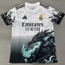 25/26 RMA Dragon Pattern White Black  Training Shirts