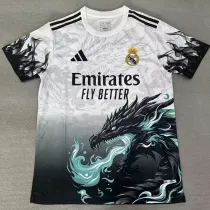 25/26 RMA Dragon Pattern White Black  Training Shirts