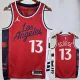 24/25 Clippers GEORGE #13 Red Top Quality Hot Pressing NBA Jersey (Trapeze Edition) 飞人版