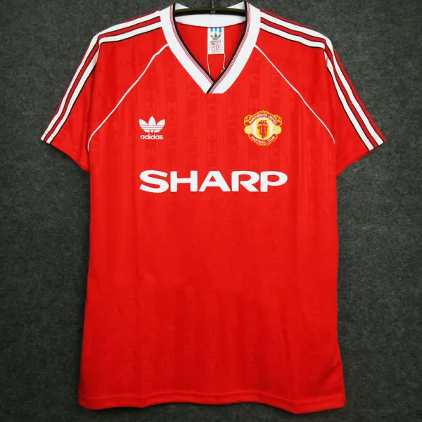1988/1990 Man Utd Home Retro Soccer Jersey