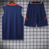 24/25 Man Utd Boyal BlueTank top and shorts suit