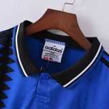 1994 Argentina Away Retro Soccer Jersey (钢印纹）