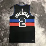 22/23 Pistons CUNNINGHAM #2 Black Top Quality Hot Pressing NBA Jersey (Trapeze Edition)