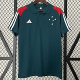 24/25 Cruzeiro Military Blue Polo Training shirts（翻领）