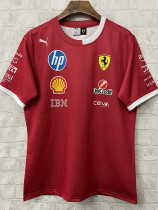 2025 Ferrari round neck Red Racing Suit（圆领）
