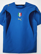 2006 Italy Home Blue Retro Soccer Jersey