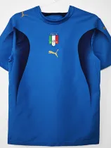 2006 Italy Home Blue Retro Soccer Jersey