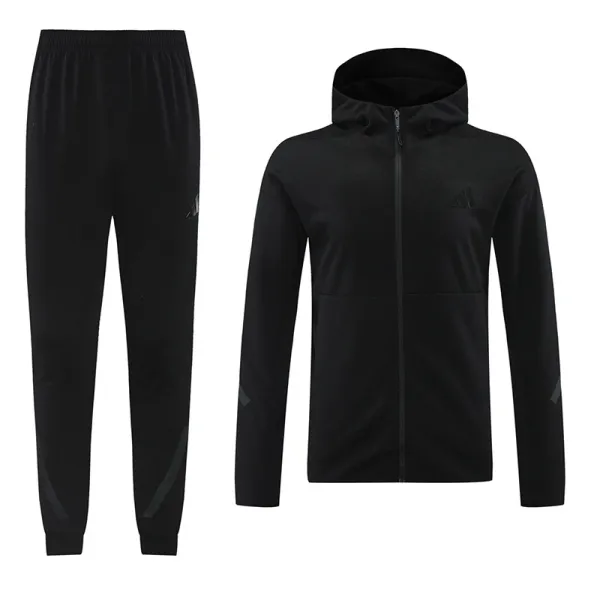 24/25 AM05 Black  Hooded Jacket Tracksuit