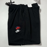 24/25 NK Black Cotton shorts(002、前彩色标、全棉)