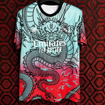 24/25 RMA Blue and Red Gradient Dragon Pattern EditionTraining Shirts(蓝红渐变皇马龙纹版)