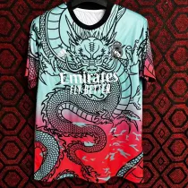 24/25 RMA Blue and Red Gradient Dragon Pattern EditionTraining Shirts(蓝红渐变皇马龙纹版)