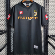2001/2002 JUV Away Black Retro Soccer Jersey