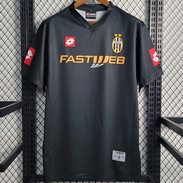 2001/2002 JUV Away Black Retro Soccer Jersey