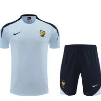 24/25 France White BlueTraining Short Suit (白蓝)