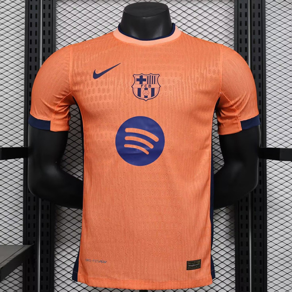 24/25 BAR Orange Special Edition Player Version Soccer Jersey(大胸花）