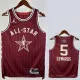23/24 ALL-STAR EDWARDS #5 Red Top Quality Hot Pressing NBA Jersey